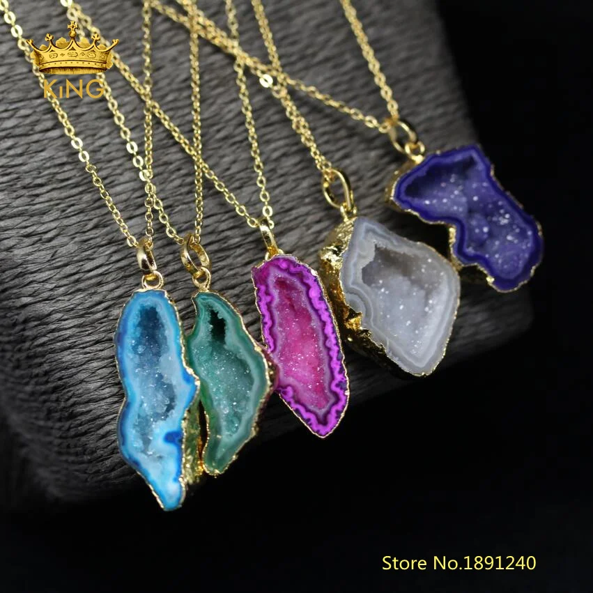 3strands sale,Random Druzy Color Freeform Druzy Geode Drusy Quartz with Gold Chains Making Necklace Fashion Jewelry Supplies
3strands sale,Random Druzy Color Freeform Druzy Geode Drusy Quartz with Gold Chains Making Necklace Fashion Jewelry Supplies
