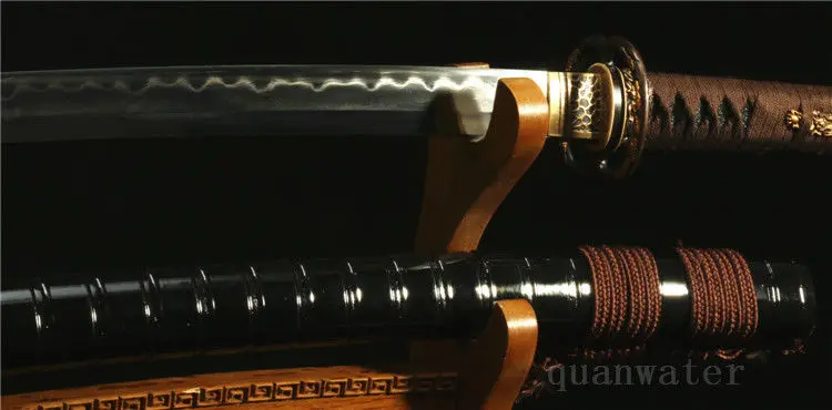 41" KOBUSE STEEL CLAY TEMPERED BLACK JAPANESE SAMURAI SWORD KATANA FULL TANG
41" KOBUSE STEEL CLAY TEMPERED BLACK JAPANESE SAMURAI SWORD KATANA FULL TANG