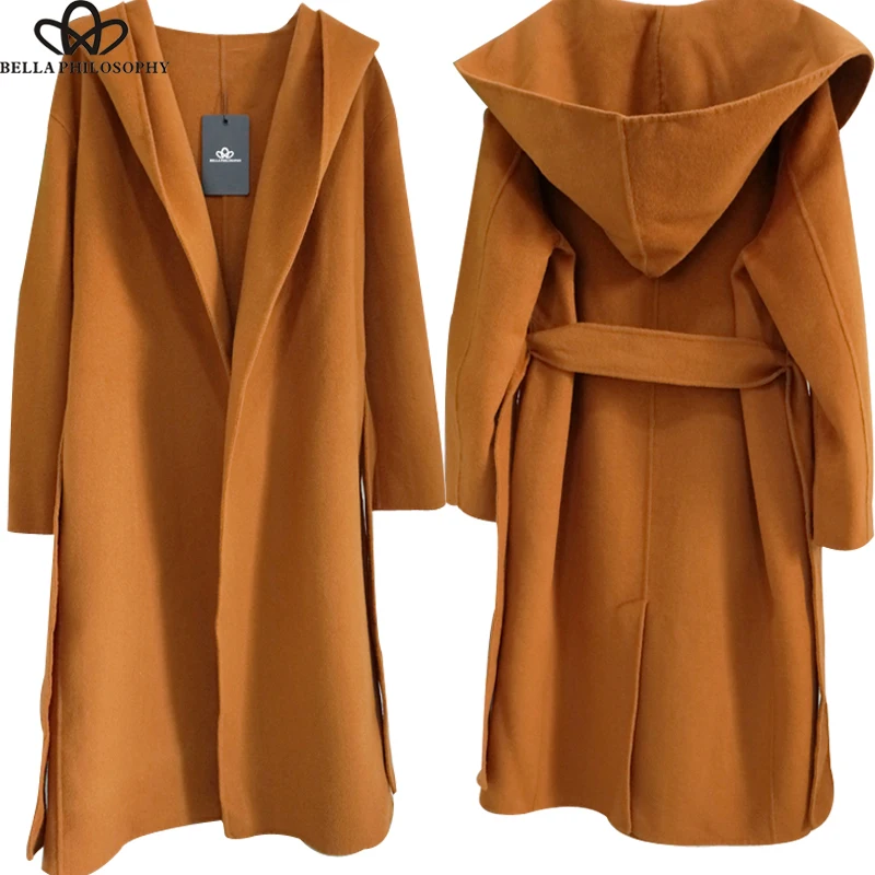Bella Philosophy Handmade Soft-Feel 100% Wool Blends Women Sashes Jacket Coat Female Open Stitch Double-Sided Cashmere Coat
Bella Philosophy Handmade Soft-Feel 100% Wool Blends Women Sashes Jacket Coat Female Open Stitch Double-Sided Cashmere Coat