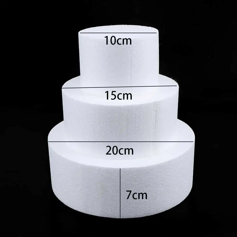 4/6/8 inch DIY Cake Foam Mould Sugar Craft Party Dummy Modelling Polystyrene Styrofoam Practice Model Kitchen Tool Accessories
4/6/8 inch DIY Cake Foam Mould Sugar Craft Party Dummy Modelling Polystyrene Styrofoam Practice Model Kitchen Tool Accessories