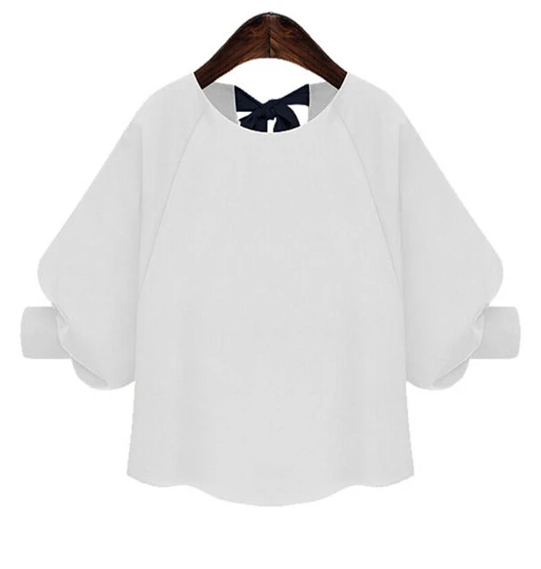 New Women Blouses Half Lantern Sleeve Casual Shirt Summer O Neck Bow Tops blusa feminina White and Black
New Women Blouses Half Lantern Sleeve Casual Shirt Summer O Neck Bow Tops blusa feminina White and Black
