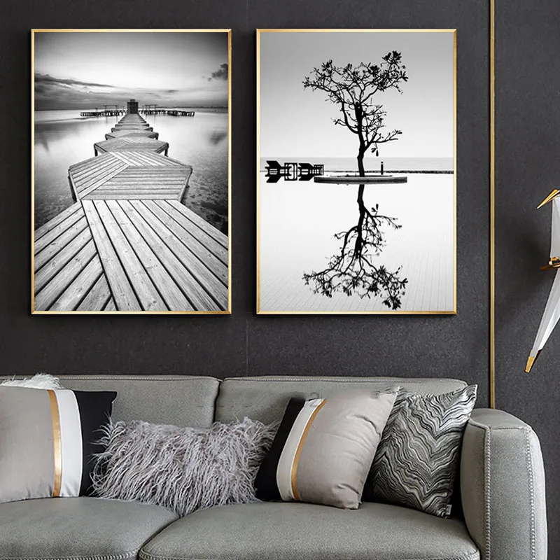 Nordic Minimalist Tree Reflection Poster Print Single Wooden Bridge Canvas Picture Home Wall Art Decoration Can Be Customized
Nordic Minimalist Tree Reflection Poster Print Single Wooden Bridge Canvas Picture Home Wall Art Decoration Can Be Customized
