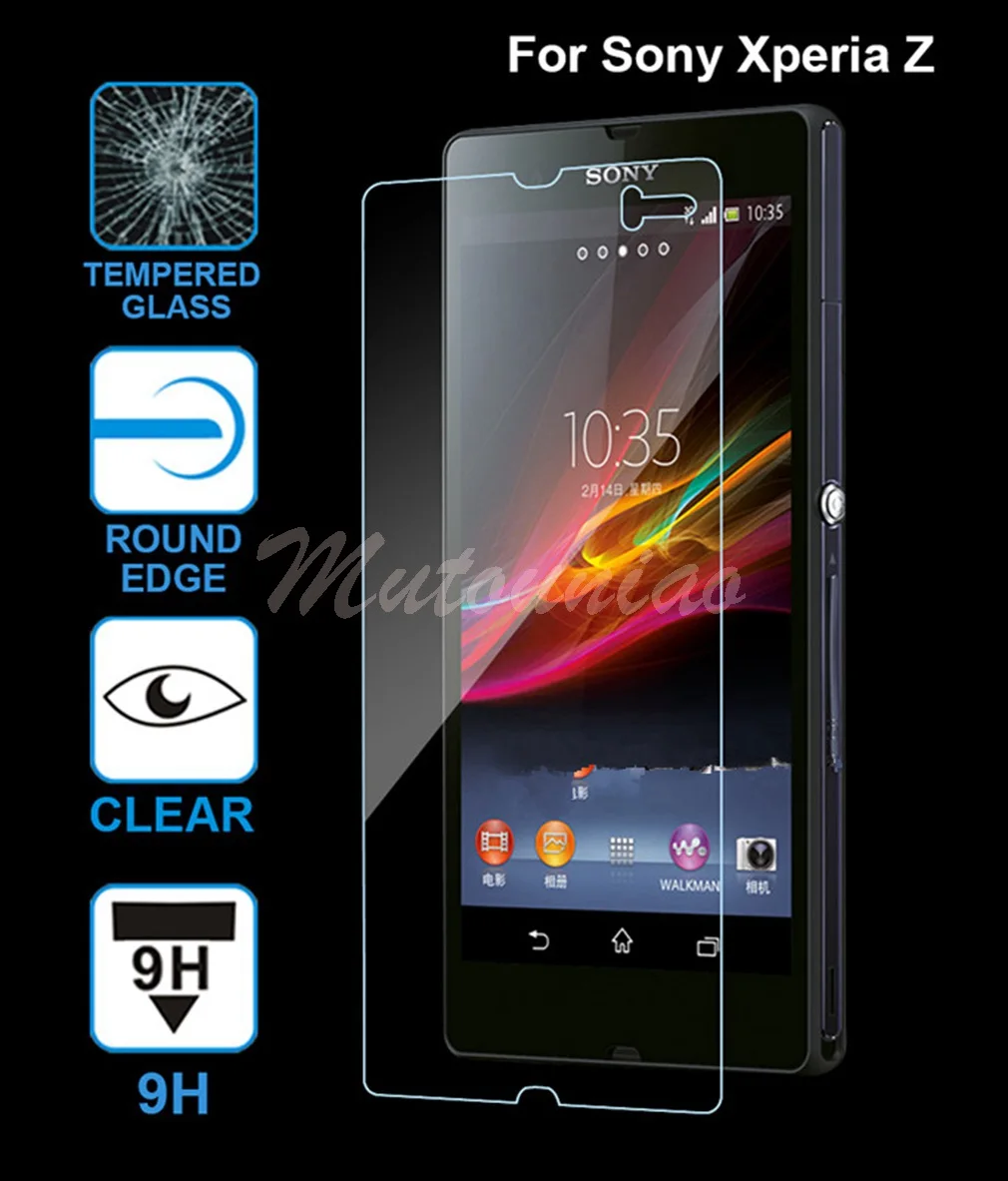Mutouniao для Sony Xperia Z L36h accesorios CLEAR 9 H Премиум закаленное Стекло Экран протектор против