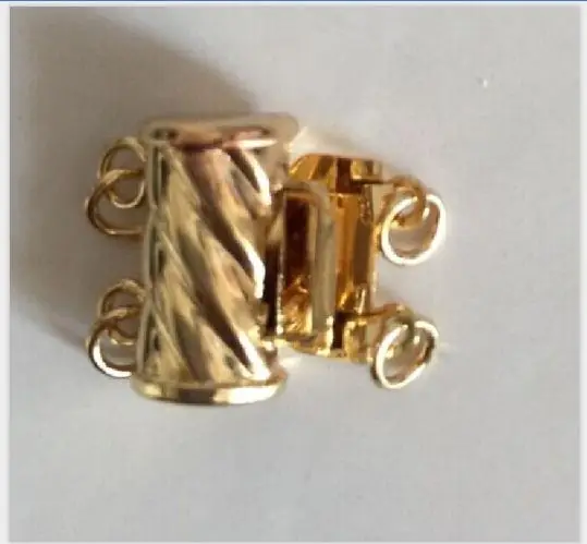 2 ряда 12-13 мм Южное море барокко золото розовый жемчуг ожерелье 18 "" | Украшения