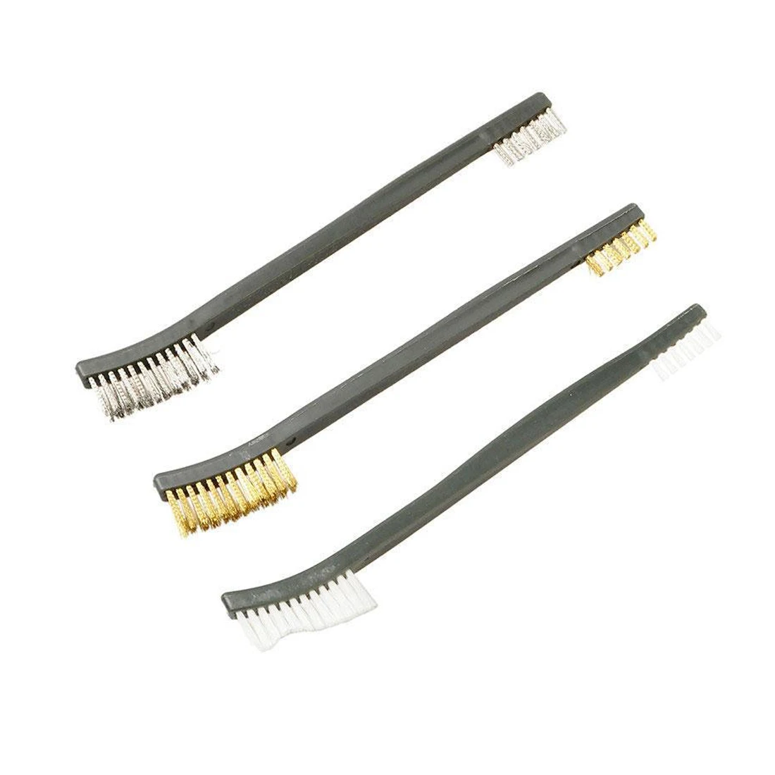 Hot 3pcs/set 17cm Steel / Nylon / Brass Brush Suitable for Cleaning Paint / Rust / Dirt