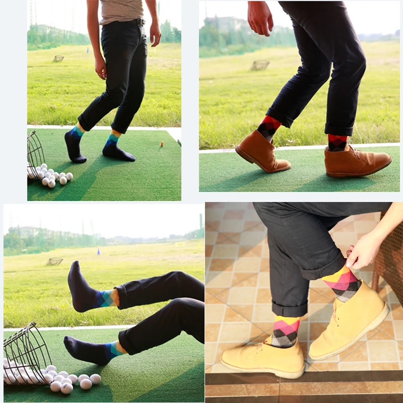 happy Socks Men Casual Men's Color Diamond pattern Five Pairs Of Large Size 44-45-46-47 Fashion Designer Style Cotton Socks Men
happy Socks Men Casual Men's Color Diamond pattern Five Pairs Of Large Size 44-45-46-47 Fashion Designer Style Cotton Socks Men
