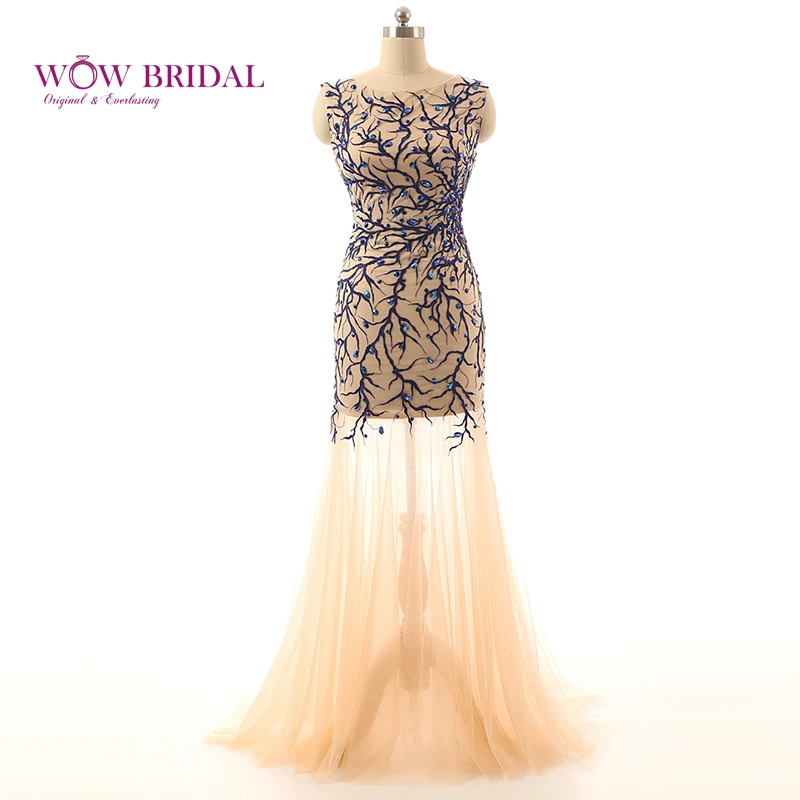 Wowbridal Noble Ginger Long Evening Dress Boat Neck Sleeveless Pattern Embroidery Crystal Beaded Chiffon Ruched Mermaid Gown
Wowbridal Noble Ginger Long Evening Dress Boat Neck Sleeveless Pattern Embroidery Crystal Beaded Chiffon Ruched Mermaid Gown