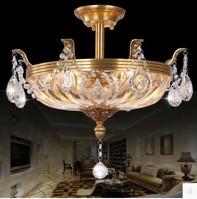 LED 21W- 30W European-style Atmosphere Round Crystal lLamp Luxury Copper Droplight Sitting Room Dining-roo 110-240V
LED 21W- 30W European-style Atmosphere Round Crystal lLamp Luxury Copper Droplight Sitting Room Dining-roo 110-240V