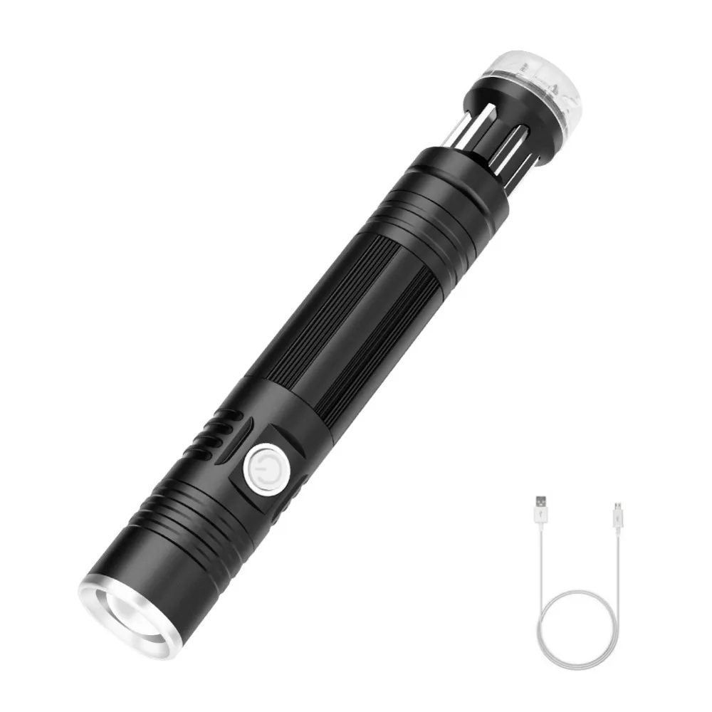 T6 LED USB Charging Flashlight 6 Screwdrivers Multi-Function Torch 3 Mode White Light Lamp Built-in 18650 Battery For Camping
T6 LED USB Charging Flashlight 6 Screwdrivers Multi-Function Torch 3 Mode White Light Lamp Built-in 18650 Battery For Camping