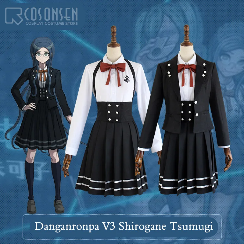 Костюм для косплея ONSEN New DanganRonpa V3 Shirogane Tsumugi Dangan Ronpa V3, костюм для косплея на Хэллоуин, полный комплект, женское платье
Костюм для косплея ONSEN New DanganRonpa V3 Shirogane Tsumugi Dangan Ronpa V3, костюм для косплея на Хэллоуин, полный комплект, женское платье