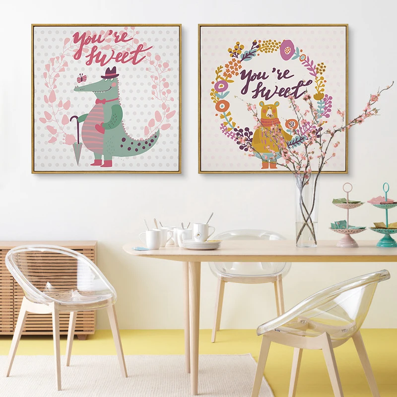 Angel's Art Unframed Modern Nordic YOU ARE SWEET Cartoon Nursery Wall Decor Canvas Poster
Angel's Art Unframed Modern Nordic YOU ARE SWEET Cartoon Nursery Wall Decor Canvas Poster