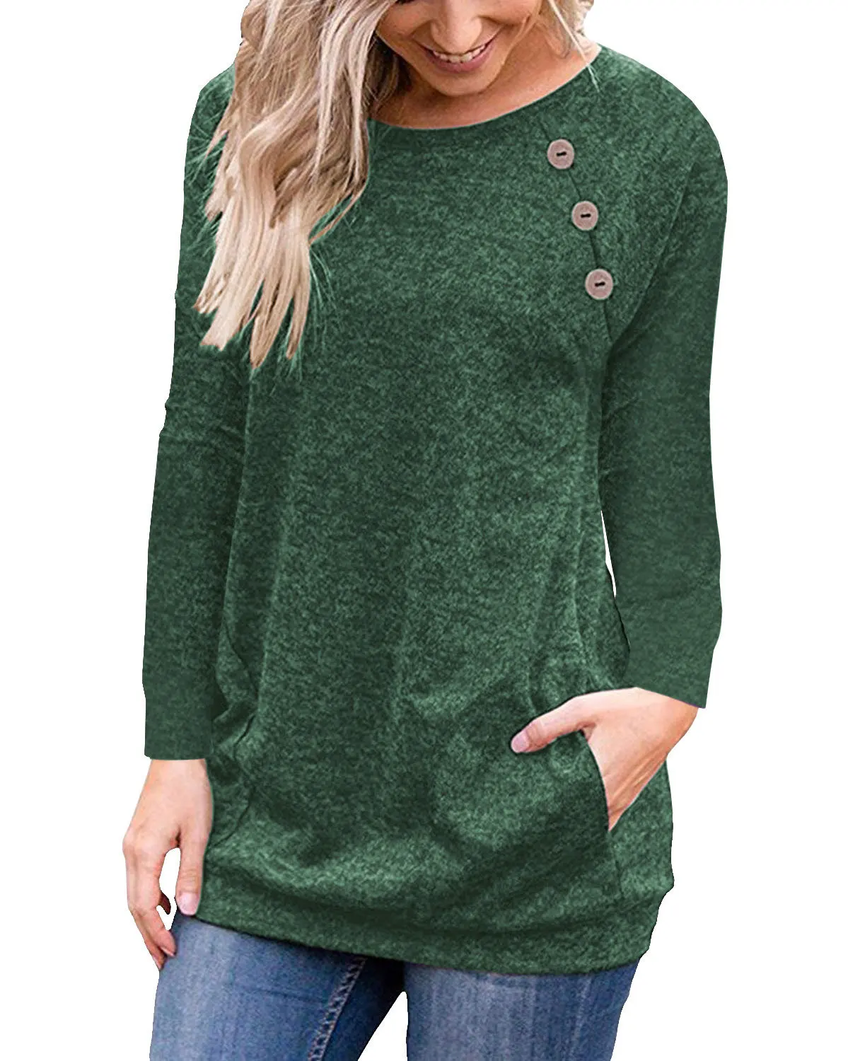 women shirts 2019 long sleeve o-neck t-shirt woman new tops button plus size casual loose pullover tee new arrival gothic top
women shirts 2019 long sleeve o-neck t-shirt woman new tops button plus size casual loose pullover tee new arrival gothic top