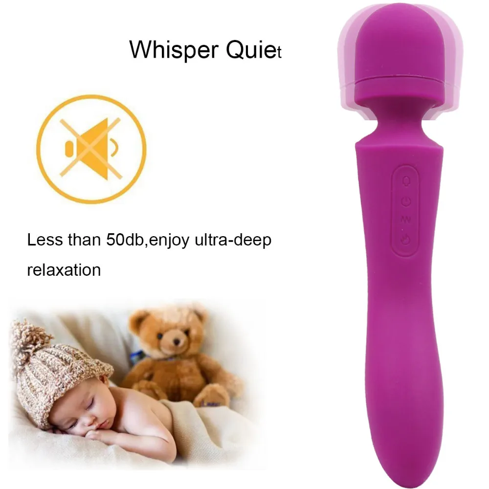 Водонепроницаемый перезаряжаемый G Spot Wand массажер портативный Электрический с 10