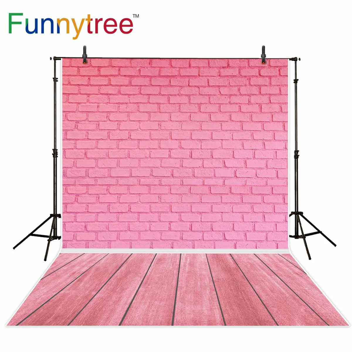 

Фоны Funnytree для фотосъемки с изображением розовой кирпичной стены деревянного пола для фотосъемки новорожденных фоны для фотостудии Профессиональный Фотофон