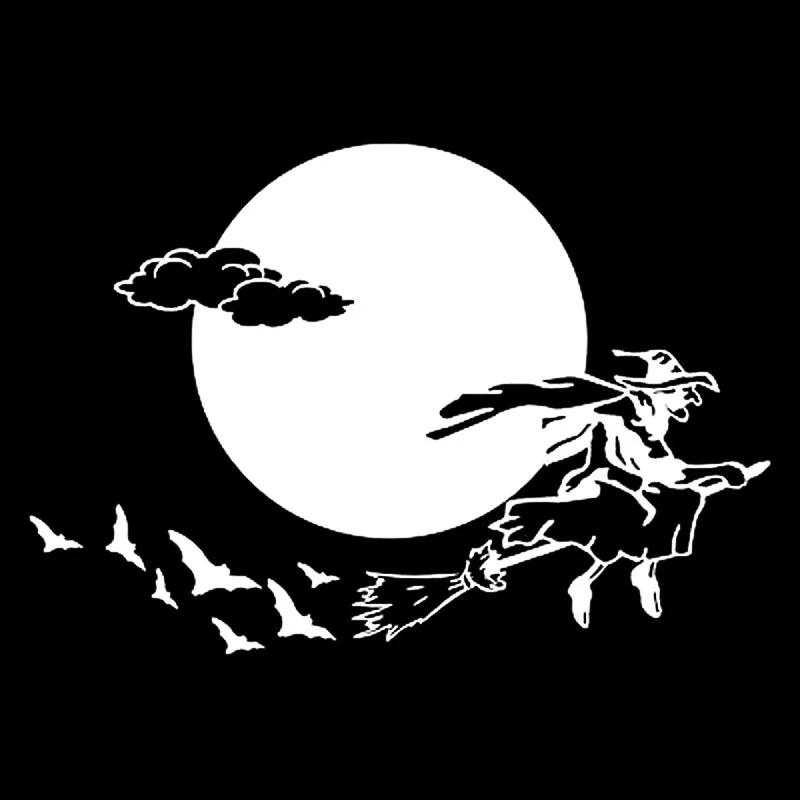19.6cm*13.5cm Halloween Flying Witch Funny Vinyl Decals Black/Silver Car Sticker S6-3976
19.6cm*13.5cm Halloween Flying Witch Funny Vinyl Decals Black/Silver Car Sticker S6-3976