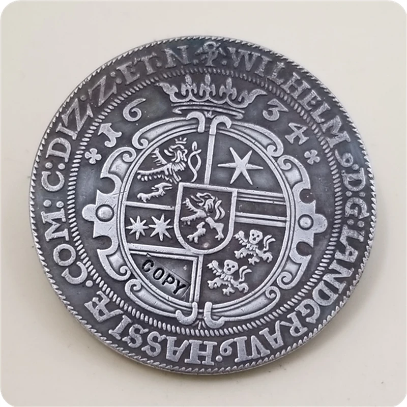 1634 г. Германия Landgraviate of Hessen Kassel 1 Thaler wilhelmet V копия монет бесплатная