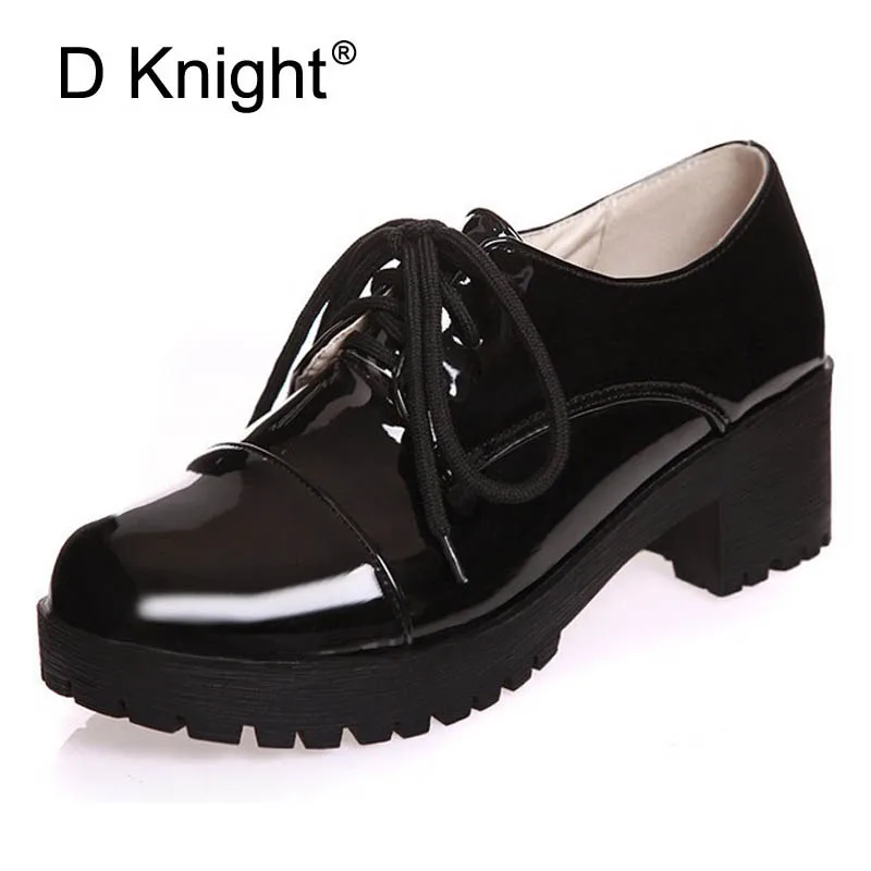 Patent Leather Women Oxfords Fashion Lace-up Round Toe Flats Shoes Woman Creppers Plus Size 34-43 Oxford Shoes For Women Black
Patent Leather Women Oxfords Fashion Lace-up Round Toe Flats Shoes Woman Creppers Plus Size 34-43 Oxford Shoes For Women Black