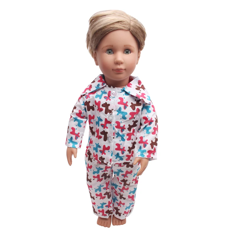 Doll clothes Colorful pony print pajamas + pant toy accessories fit 18 inch Girl dolls and 43 cm baby doll n21
Doll clothes Colorful pony print pajamas + pant toy accessories fit 18 inch Girl dolls and 43 cm baby doll n21