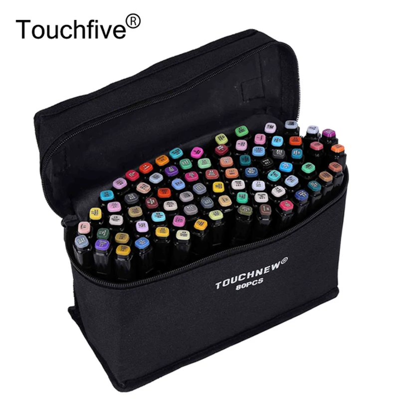 Touchfive маркер ist двойной наконечник для рисования набор 36/48/72/80/168 Цвета на