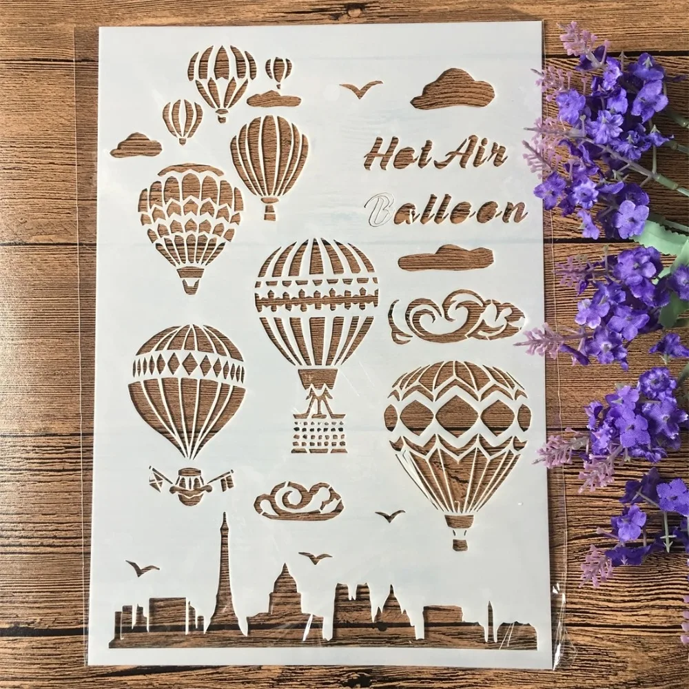 2Pcs A4 Paris Eiffel Tower Balloon DIY Craft Layering Stencils Painting Scrapbooking Stamping Embossing Album Paper Template
2Pcs A4 Paris Eiffel Tower Balloon DIY Craft Layering Stencils Painting Scrapbooking Stamping Embossing Album Paper Template