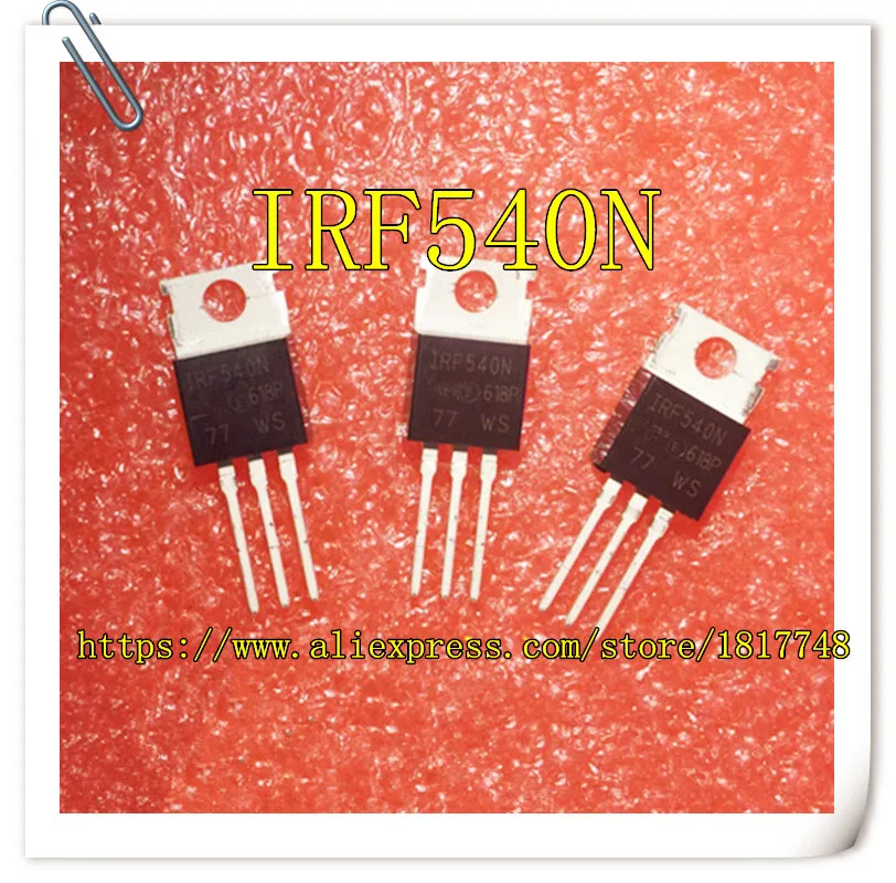 50PCS/LOT IRF540N IRF540 TO-220 N-Channel 33A 100V Power Mosfet