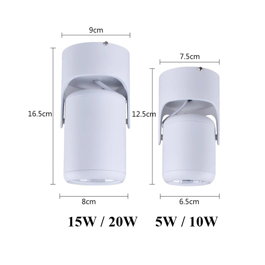 Thrisdar COB Surface Mounted LED Downlight 10W 15W 20W LED Ceiling Lamps Spotlight Bedroom Hallway Kitchen Panel Ceiling Light
Thrisdar COB Surface Mounted LED Downlight 10W 15W 20W LED Ceiling Lamps Spotlight Bedroom Hallway Kitchen Panel Ceiling Light