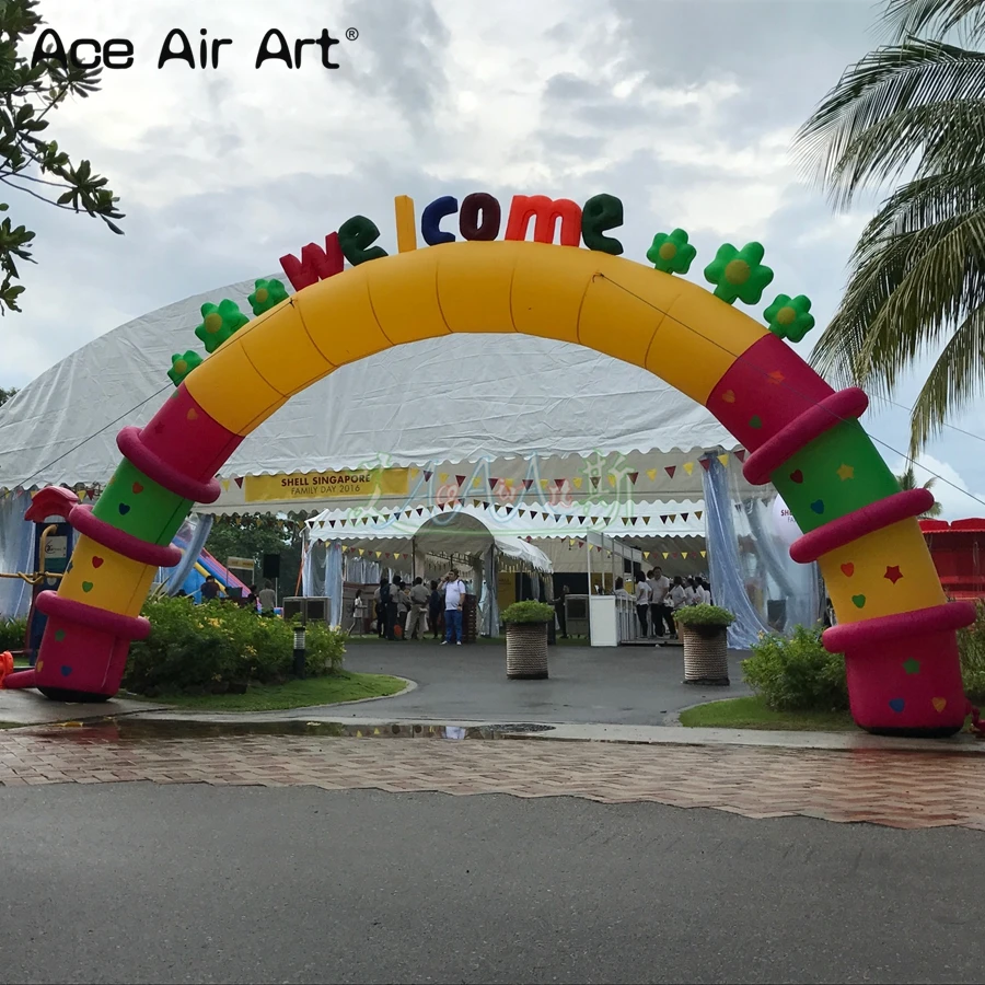 Modern and beautifull inflatable welcome arch entrance gate,promotional archway with letters
Modern and beautifull inflatable welcome arch entrance gate,promotional archway with letters