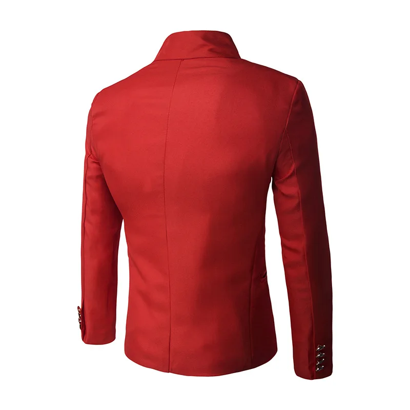 Brand Mens Vintage Blazer Coats dance club Style Business Dress Blazers Casual Stand Collar Jackets Male Slim Fit Suit Jacket
Brand Mens Vintage Blazer Coats dance club Style Business Dress Blazers Casual Stand Collar Jackets Male Slim Fit Suit Jacket