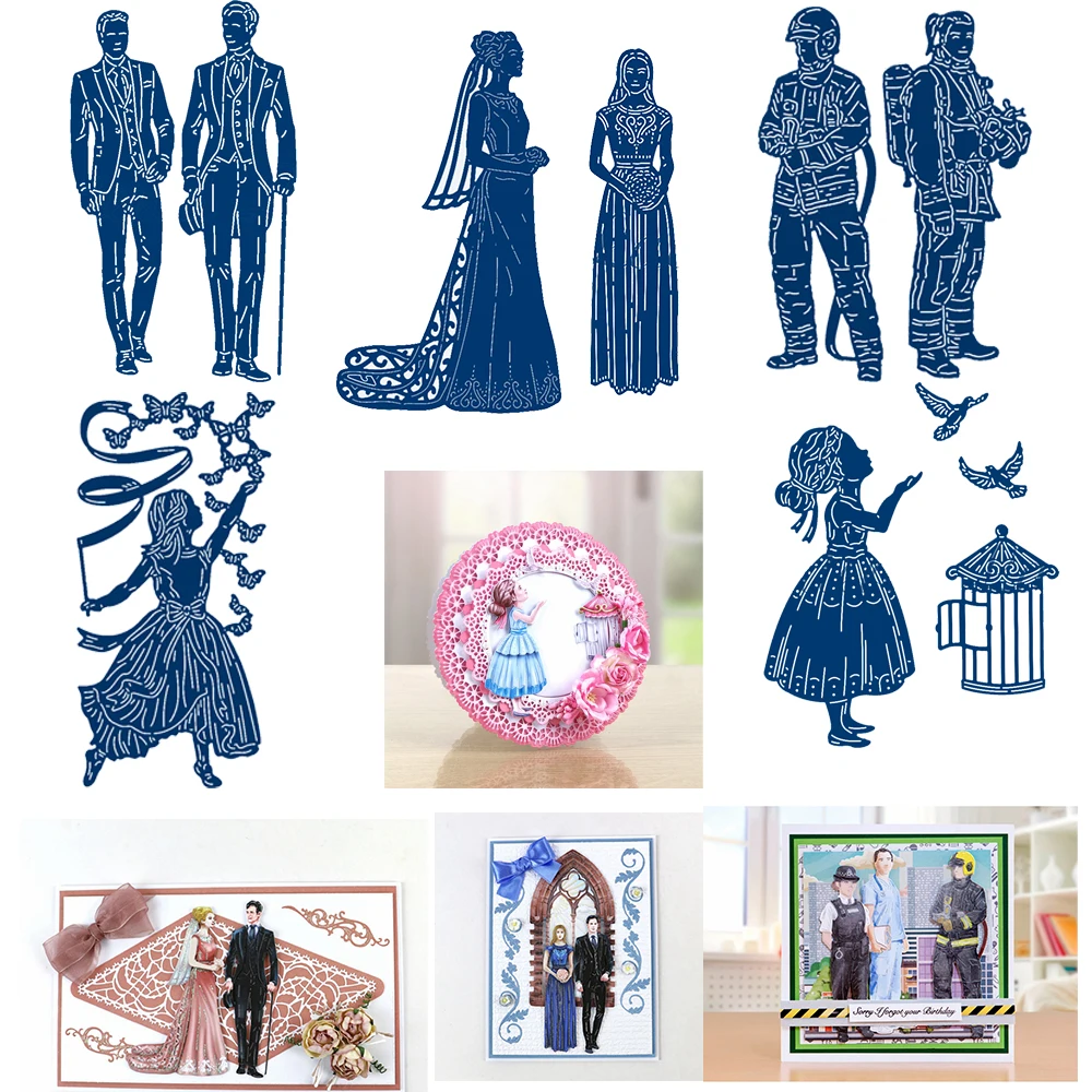 Wedding Girl Fireman Bride cutting dies DIY Scrapbooking Photo Album Embossing For Gift Card Making supplies Handcraft 2019
Wedding Girl Fireman Bride cutting dies DIY Scrapbooking Photo Album Embossing For Gift Card Making supplies Handcraft 2019