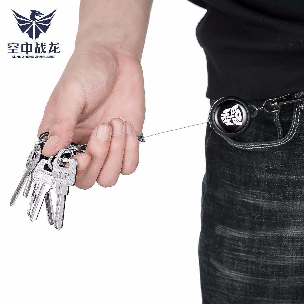 EDC Outdoor Steel Rope Burglar Telescopic Keychain Tactical Retractable Key Chain Camping Key Ring
EDC Outdoor Steel Rope Burglar Telescopic Keychain Tactical Retractable Key Chain Camping Key Ring