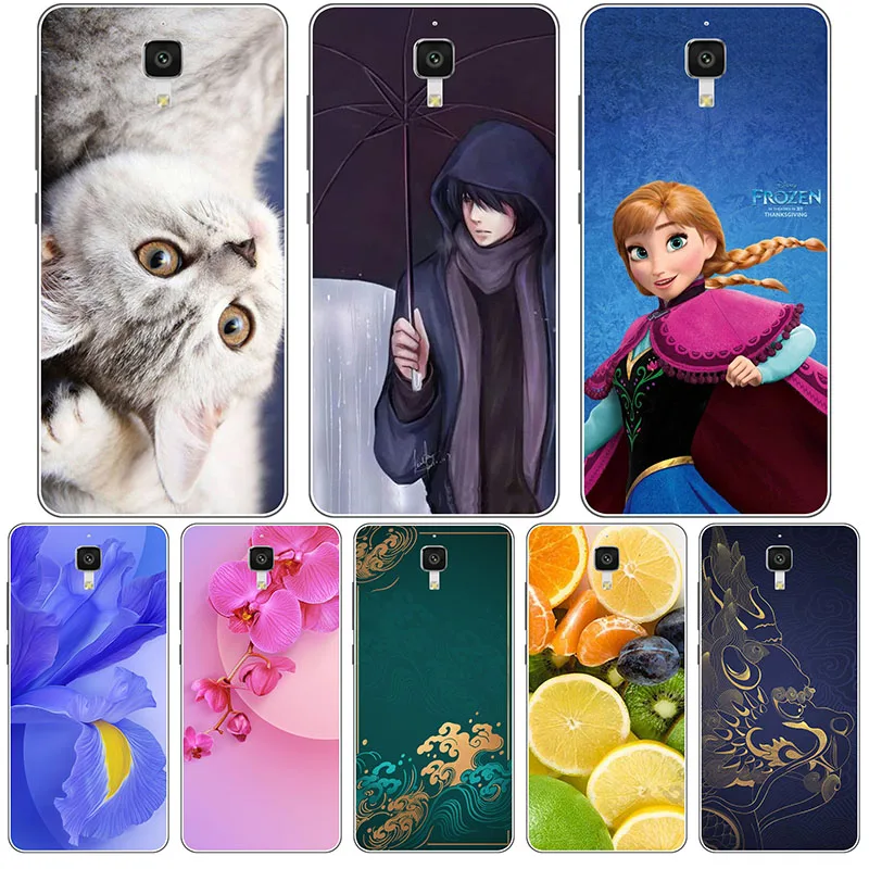 Милый Модный цветочный чехол для Xiaomi Mi4 M4 Mi 4 4W 5 0 " чехлы с рисунком телефона