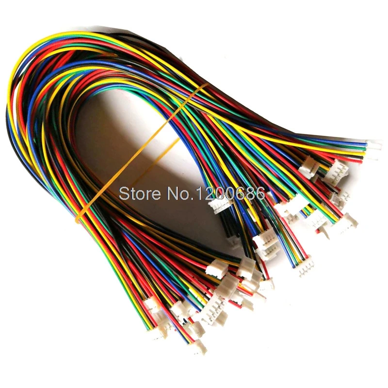 

26AWG 300MM PH2.0 pitch 2P/3P/4P/5P/6P/7P/8 pin male harness cable 2.0MM double head customization made