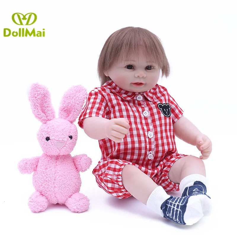 New Arrival 20'' 48cm Baby Girl Doll Full Silicone Body Lifelike Bebes Reborn Bonecas Handmade Baby Toy For Kids Christmas Gifts
New Arrival 20'' 48cm Baby Girl Doll Full Silicone Body Lifelike Bebes Reborn Bonecas Handmade Baby Toy For Kids Christmas Gifts
