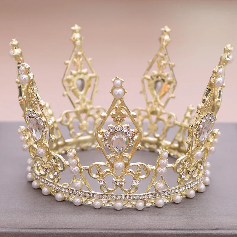 FORSEVEN Silver Color Crystal Simulated Pearl Round Tiara and Crown Hair Jewelry Accessories for Bride Bridal Wedding Party
FORSEVEN Silver Color Crystal Simulated Pearl Round Tiara and Crown Hair Jewelry Accessories for Bride Bridal Wedding Party
