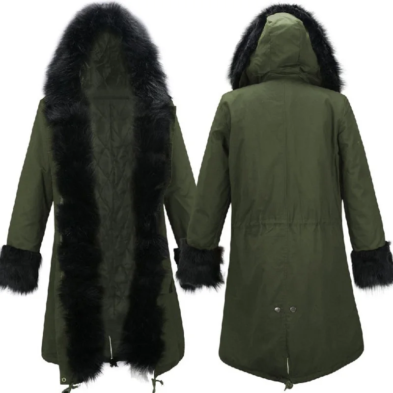 NDUCJSI Army Green Jackets Women Warm Coat Black Winter Coat Thickened Fur Slim Long Coats Ladies Jacket Black Cotton Tops
NDUCJSI Army Green Jackets Women Warm Coat Black Winter Coat Thickened Fur Slim Long Coats Ladies Jacket Black Cotton Tops
