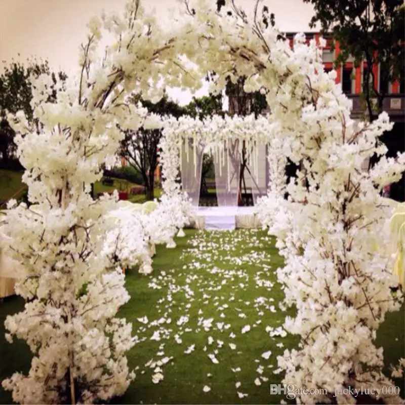 Artificial Cherry Blossom Fake Flower Garland White Pink Red Purple Available 1 m/pcs for Wedding DIY Decoration silk flowers
Artificial Cherry Blossom Fake Flower Garland White Pink Red Purple Available 1 m/pcs for Wedding DIY Decoration silk flowers