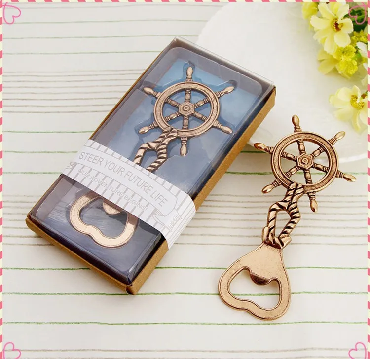 DHL Free 100pcs/lot antique Ship's Wheel Nautical Bottle Opener wedding favors gift rudder beer bottle opener party decoration
DHL Free 100pcs/lot antique Ship's Wheel Nautical Bottle Opener wedding favors gift rudder beer bottle opener party decoration