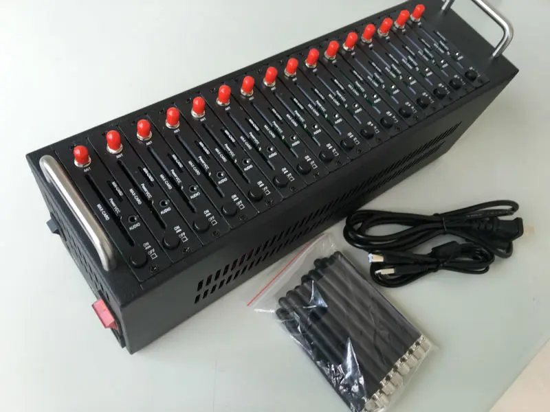USB 16 sim slots wavecom q2303 bulk sms modem pool support imei changing, USSD, At Command
USB 16 sim slots wavecom q2303 bulk sms modem pool support imei changing, USSD, At Command