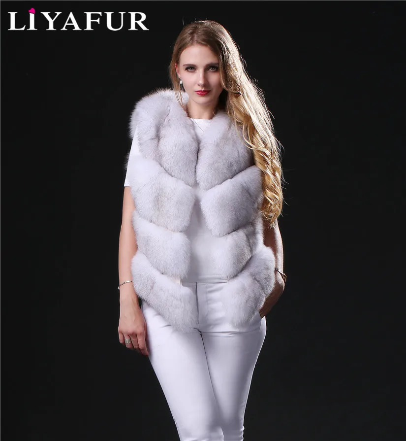 LIYAFUR 2018 New Style Real Genuine Natural Fox Fur Vest Gilet Waistcoat for Women Female Winter Vests Coat Jacket
LIYAFUR 2018 New Style Real Genuine Natural Fox Fur Vest Gilet Waistcoat for Women Female Winter Vests Coat Jacket