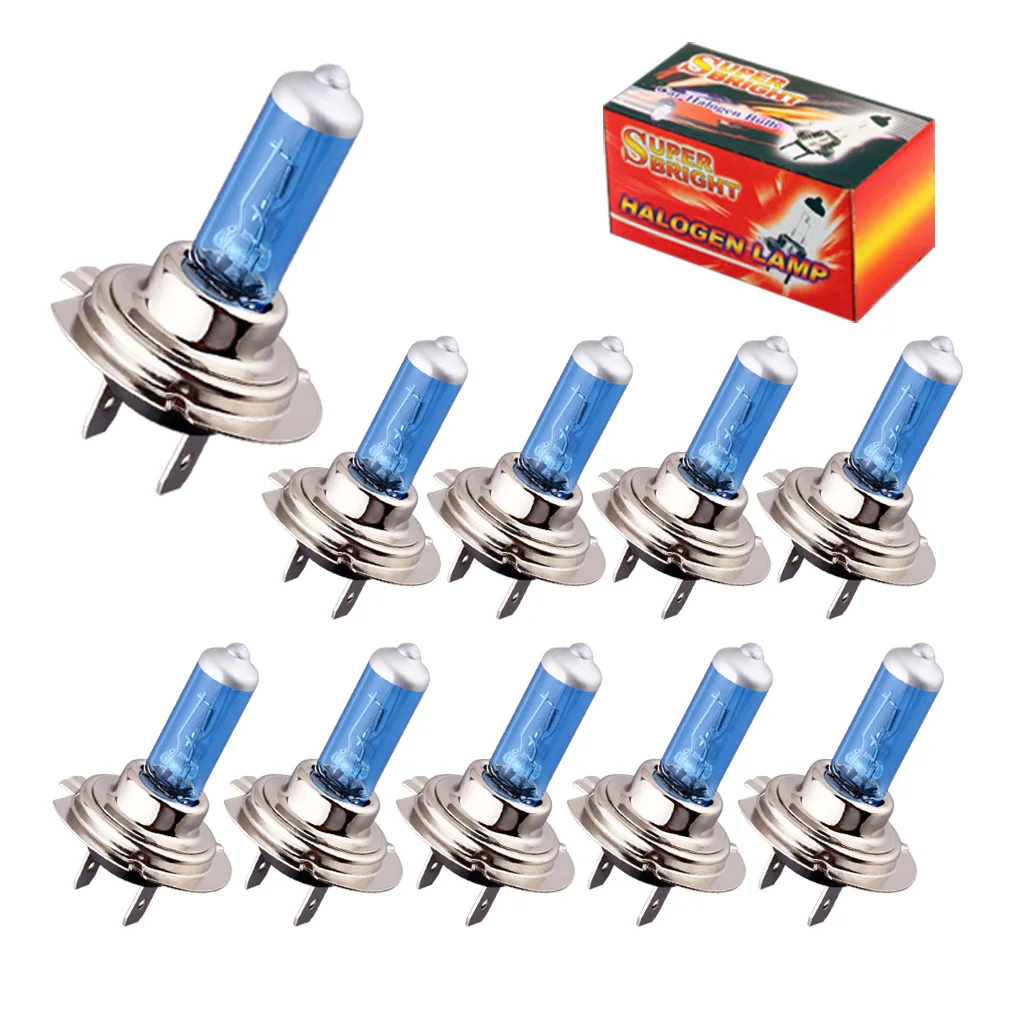 Галогенные лампы, 10 шт., супер яркие, H1, H3, H7, H4, H11, HB3, HB4, HB5, 9004, 9005, 9005, 9007, белые, противотуманные светильник ры 100 Вт, 55 Вт, автомобильные фары 12 В
Галогенные лампы, 10 шт., супер яркие, H1, H3, H7, H4, H11, HB3, HB4, HB5, 9004, 9005, 9005, 9007, белые, противотуманные светильник ры 100 Вт, 55 Вт, автомобильные фары 12 В