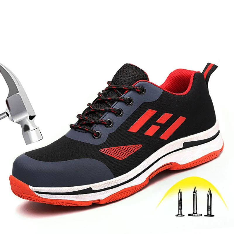 Men's Steel Toe Work Safety Shoes Casual Breathable Outdoor Sneakers Puncture Proof Boots Comfortable Industrial Shoes for Men
Men's Steel Toe Work Safety Shoes Casual Breathable Outdoor Sneakers Puncture Proof Boots Comfortable Industrial Shoes for Men
