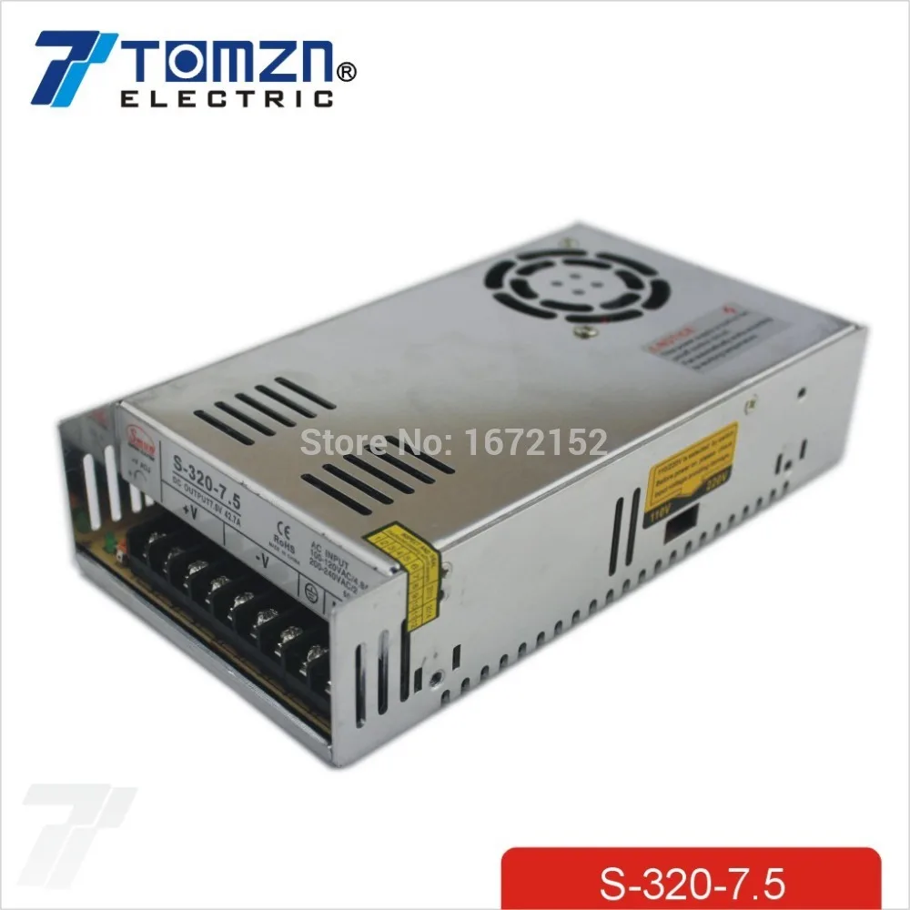 320W 7.5V 36A Single Output Switching power supply for LED Strip light AC to DC 110V 200V selected by switch
320W 7.5V 36A Single Output Switching power supply for LED Strip light AC to DC 110V 200V selected by switch