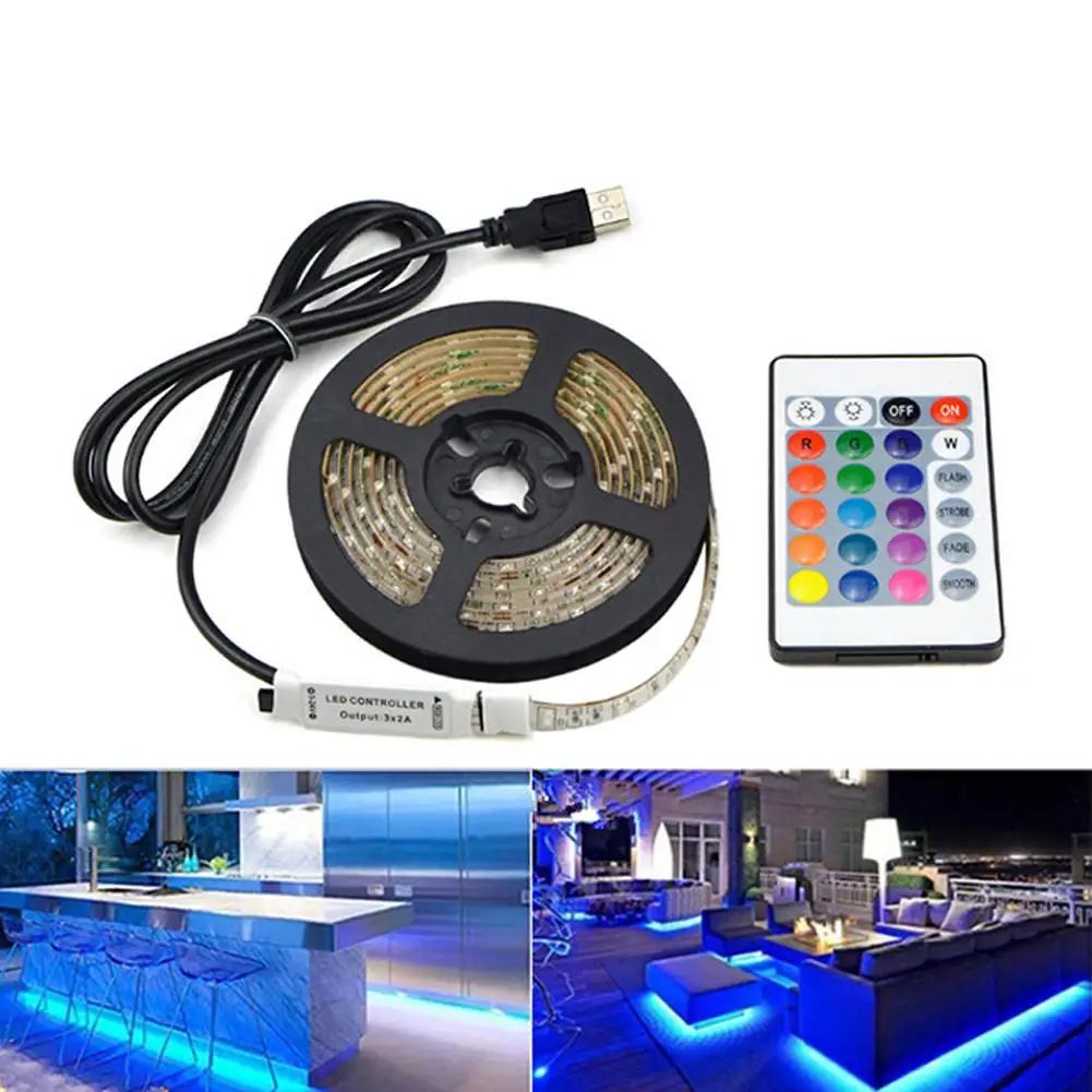 0 5 м 1 2 120 светодиодов водонепроницаемый цветных (RGB) светодиодных лент светильник