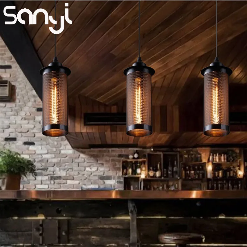 SANYI Industrial Vintage Metal Mesh Retro Pendant Lamp Iron Aisle Hanging Light Porch For Bar Loft Metal Net Light
SANYI Industrial Vintage Metal Mesh Retro Pendant Lamp Iron Aisle Hanging Light Porch For Bar Loft Metal Net Light