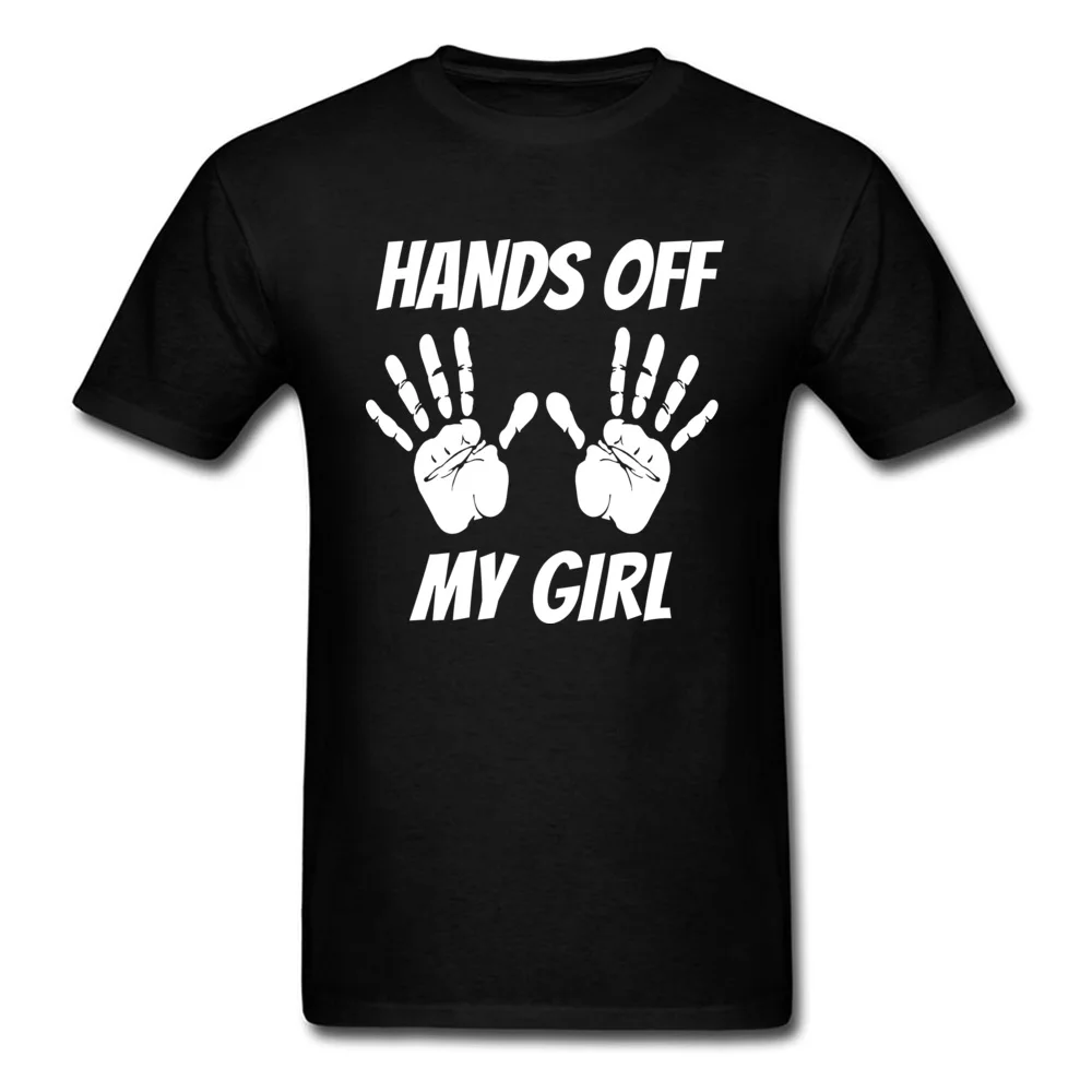 Футболка с надписью HANDS OFF MY GIRL одинаковая футболка для пары Мужская фитнеса