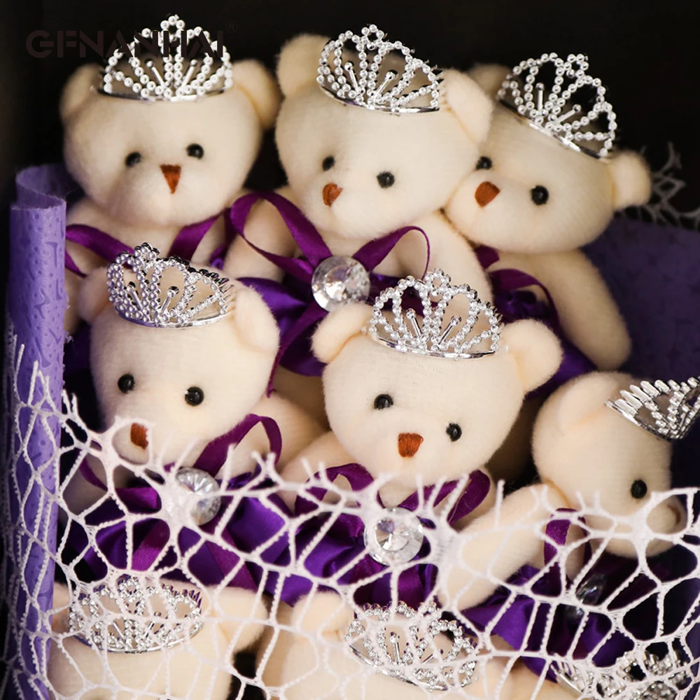 61*21*12CM Cute Crown Teddy Bear Festivals Bouquet Plush Toys Stuffed Bears Girls Valentine's Day Wedding Party Decoration Gifts
61*21*12CM Cute Crown Teddy Bear Festivals Bouquet Plush Toys Stuffed Bears Girls Valentine's Day Wedding Party Decoration Gifts
