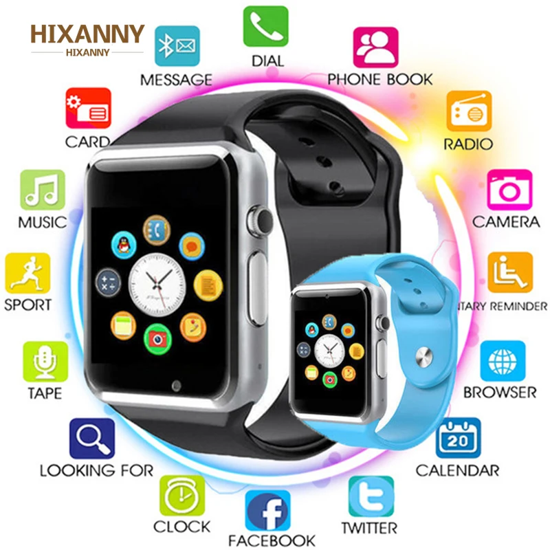 Топ смарт часы Smartwatch Bluetooth наручные спортивные SIM TF телефон камера для Apple iPhone Android