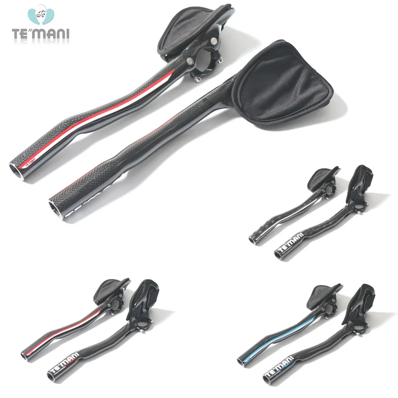 

Углеродные наконечники для руля teмани 3K/12K/UD TT, детали для дорожного велосипеда, углеродный удлинитель для руля MTB, 340 мм