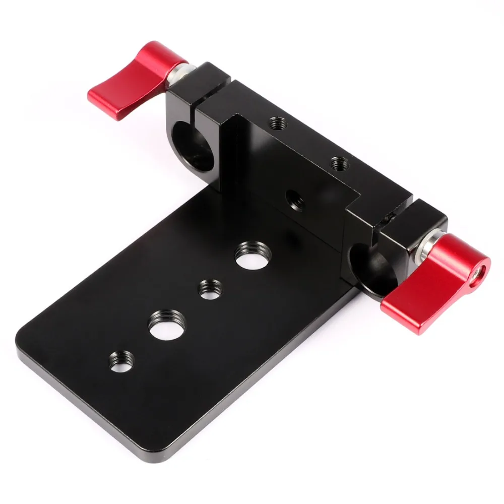 Tripod Mount Plate Base Mount Adapter Rod Clamp Railblock Block for 15mm Rod Support 5D2 5D3 550D DSLR Camera with 1/4 3/8 Hole
Tripod Mount Plate Base Mount Adapter Rod Clamp Railblock Block for 15mm Rod Support 5D2 5D3 550D DSLR Camera with 1/4 3/8 Hole