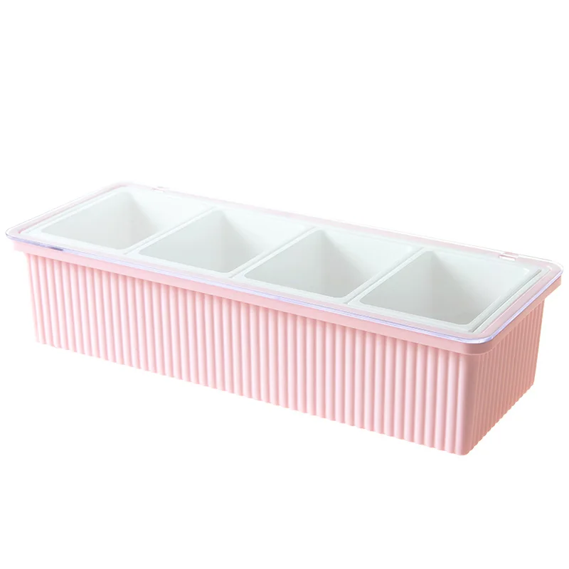 BF040 Kitchen Seasoning Box 4 Grid Seasoning Storage Box Multi-compartment Combination Spice Storage Box Kitchen Supplies
BF040 Kitchen Seasoning Box 4 Grid Seasoning Storage Box Multi-compartment Combination Spice Storage Box Kitchen Supplies